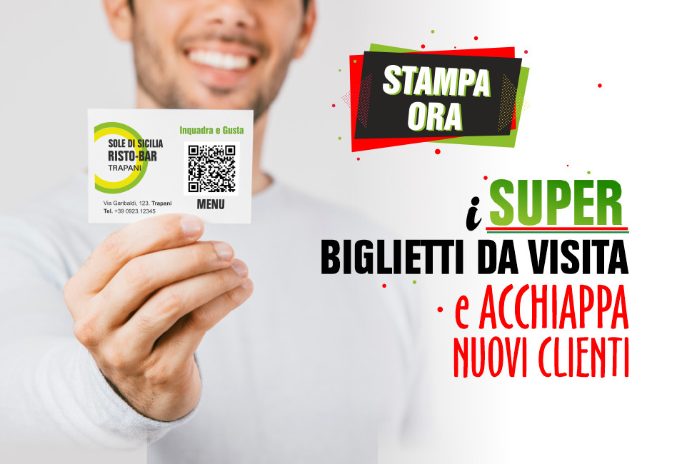 SuperBv - Bigliettini da Visita con Qrcode