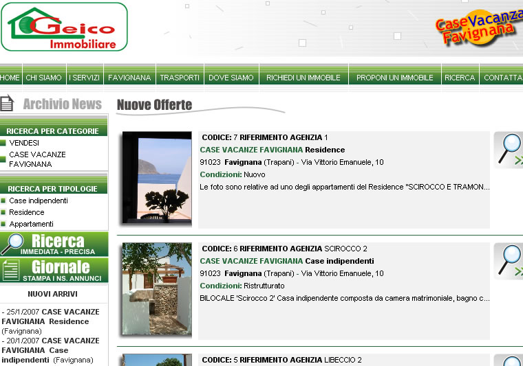 <p>Agenzia Immobiliare che utilizza il nostro software online, scopri subito il suo sito internet.</p>