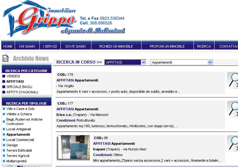 <p>Agenzia Immobiliare che utilizza il nostro software online, scopri subito il suo sito internet.</p>