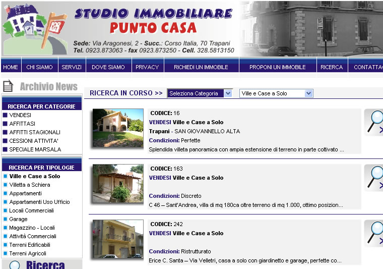 <p>Agenzia Immobiliare che utilizza il nostro software online, scopri subito il suo sito internet.</p>