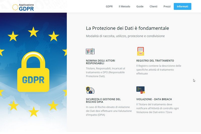 Applicazione Gdpr 679/2016