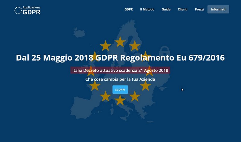 Applicazione Gdpr 679/2016