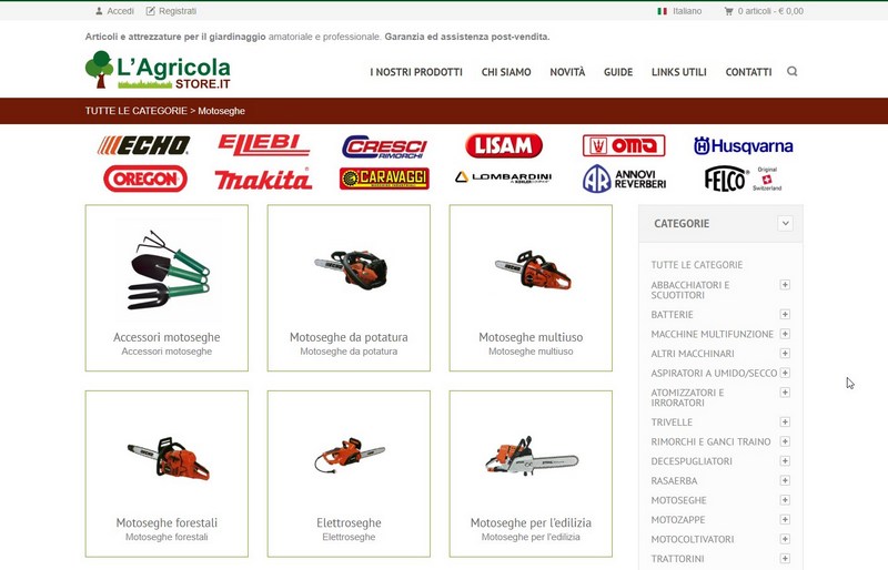 Agricola Store Ecommerce articoli per l'agricoltura